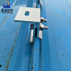 新款直立锁边夹具 铝合金单边锁夹 光伏支架安装用固定件 支持定制