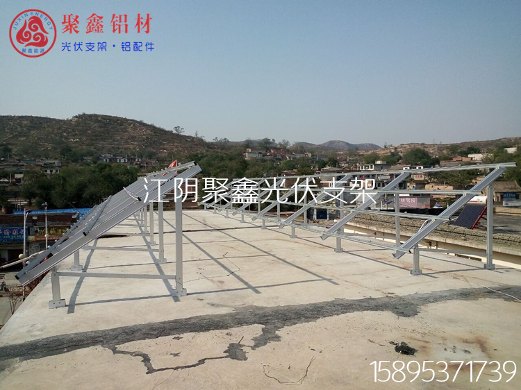 安陽20KW水泥平屋頂光伏支架.jpg