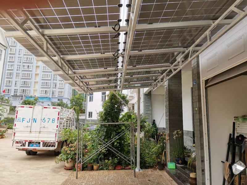 云南省玉溪市紅塔區(qū)4.5kWp無框雙玻組件光伏陽光棚1.jpg