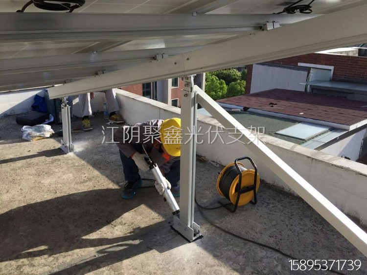 南京江寧3KW混凝土平屋頂鋁合金光伏支架 (2).jpg