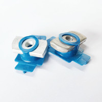 Hot-galvanized Square nut plastic wing nut for U-shaped steel