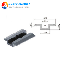 Solar End Clamp Aluminum Profile for PV Mounting System
