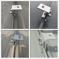 Aluminum Roof Clamps for Metal Tin Roof Solar Mounting Bracket