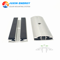 Waterproof aluminum cover plate of solar module support pasted with EPDM rubber